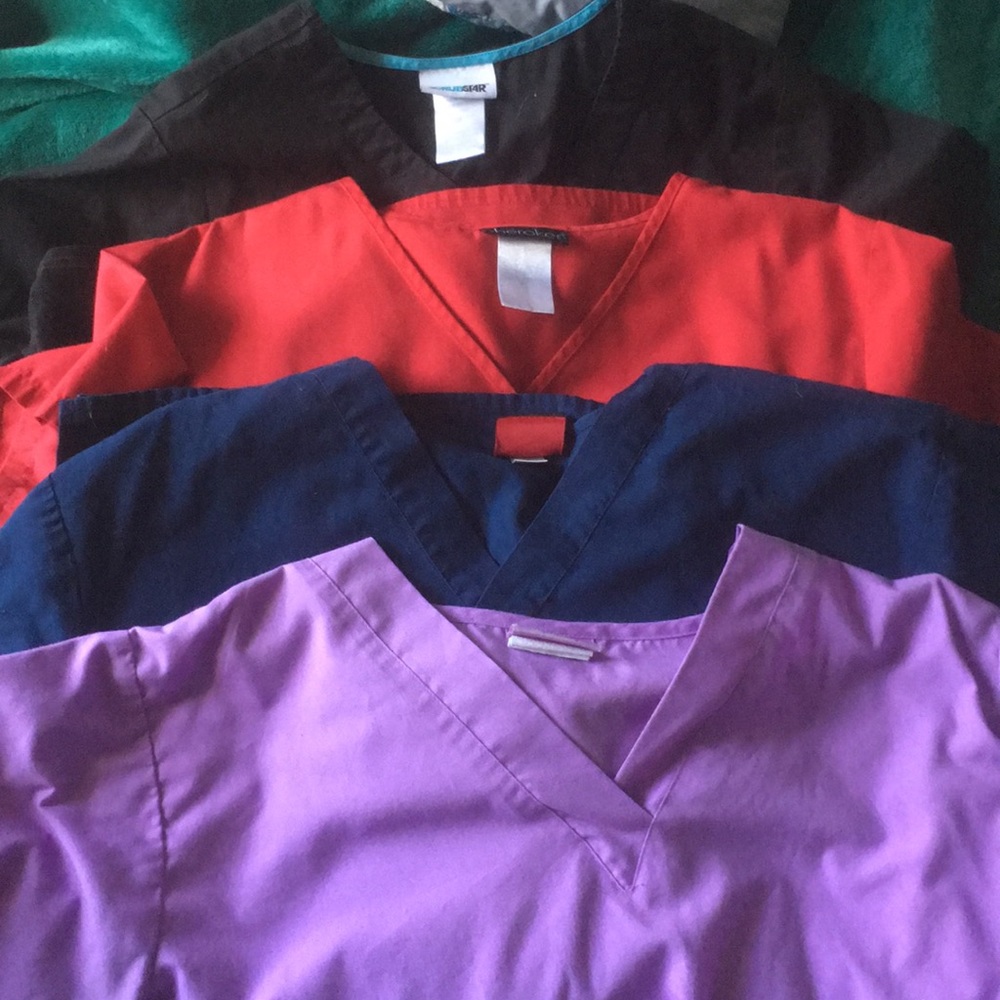 Bundle of 4 scrub tops